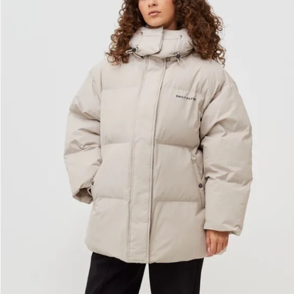 Daily Paper Jackets & Blazers - DAILY PAPER The Nicole Puffer in Nacreous Clouds Beige